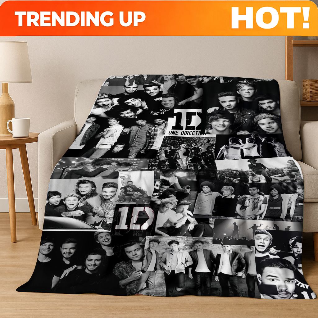 Home Textiles Direct - 3D 1D Rock-One-Direction Combinatio 플란넬 담요,