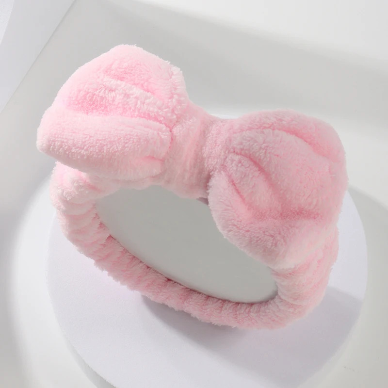 Home Textiles Face Towel - 리본 헤어밴드 손목밴드 세트 타월 탄력