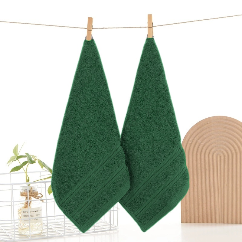 Home Textiles Face Towel - 정사각형 핸드 타올 100% 면 세탁