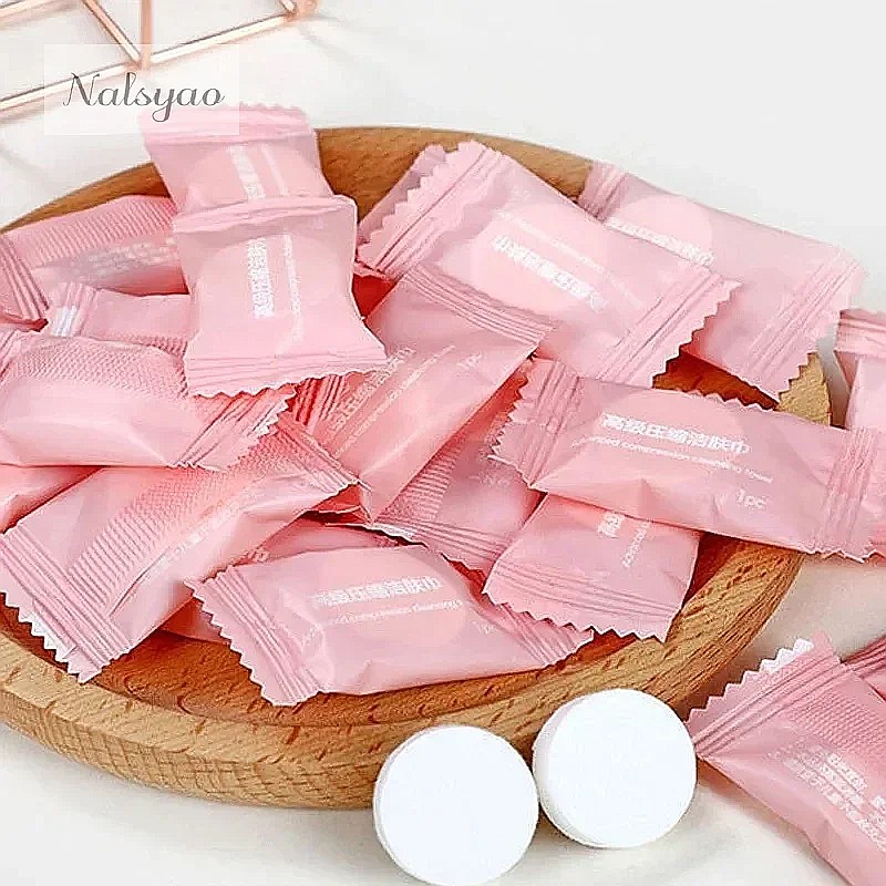50개입 압축 타월 여행용 일회용 면 부직포 얼굴 타월 - Home Textiles Face Towel 리뷰 및 가격