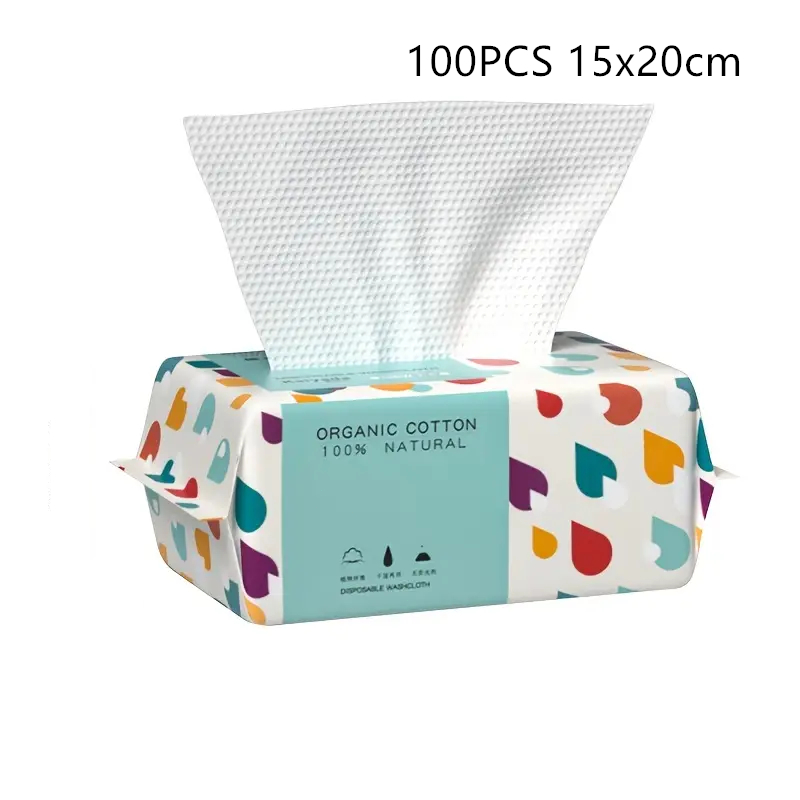 100 카운트 일회용 두꺼운 100% 코튼 페이스 타올 - Home Textiles Face Towel 리뷰 및 가격