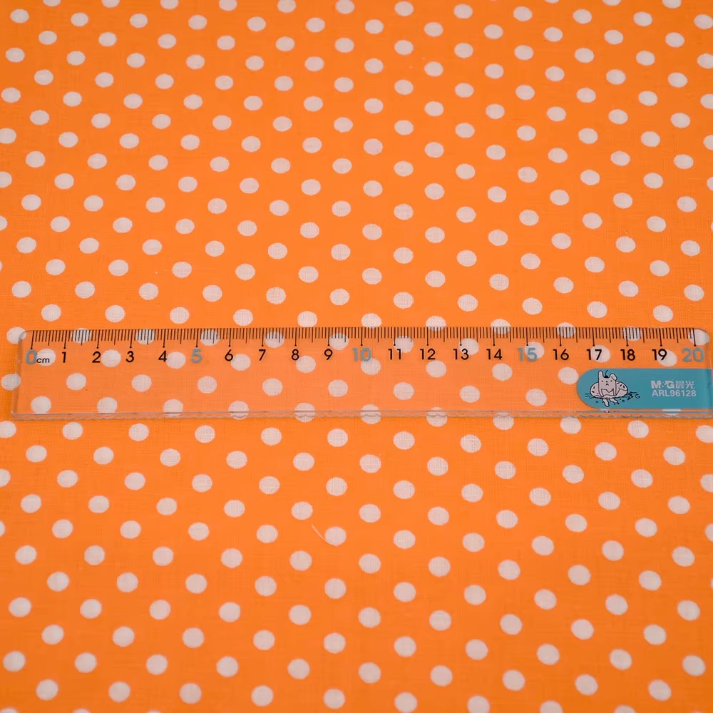 50X150CM 화이트 오렌지 폴카 도트 인쇄 코튼 원 - Home Textiles Usa 리뷰 및 가격