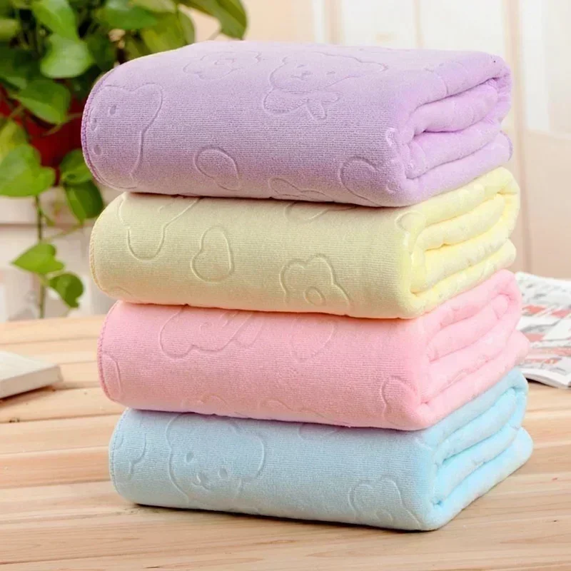 2026 70*140cm 마이크로화이버 엠보싱 곰돌이  - Home Textiles Face Towel 리뷰 및 가격