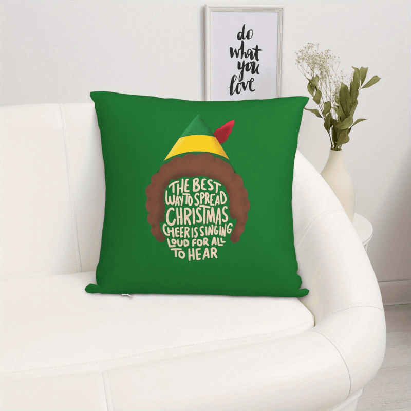 빈티지 엘프 크리스마스 베개 커버 1개, 18X18인치 - Pillow Insert 18X18 리뷰 및 가격