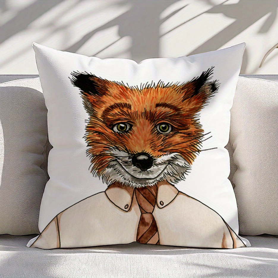 1개 미스터 폭스 베개 커버 가을 숲 테마 폴리에스테르 - Pillow Insert 18X18 리뷰 및 가격